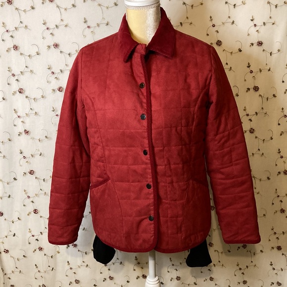 CHARTER CLUB snap front jacket Red Small petite - Picture 3 of 8